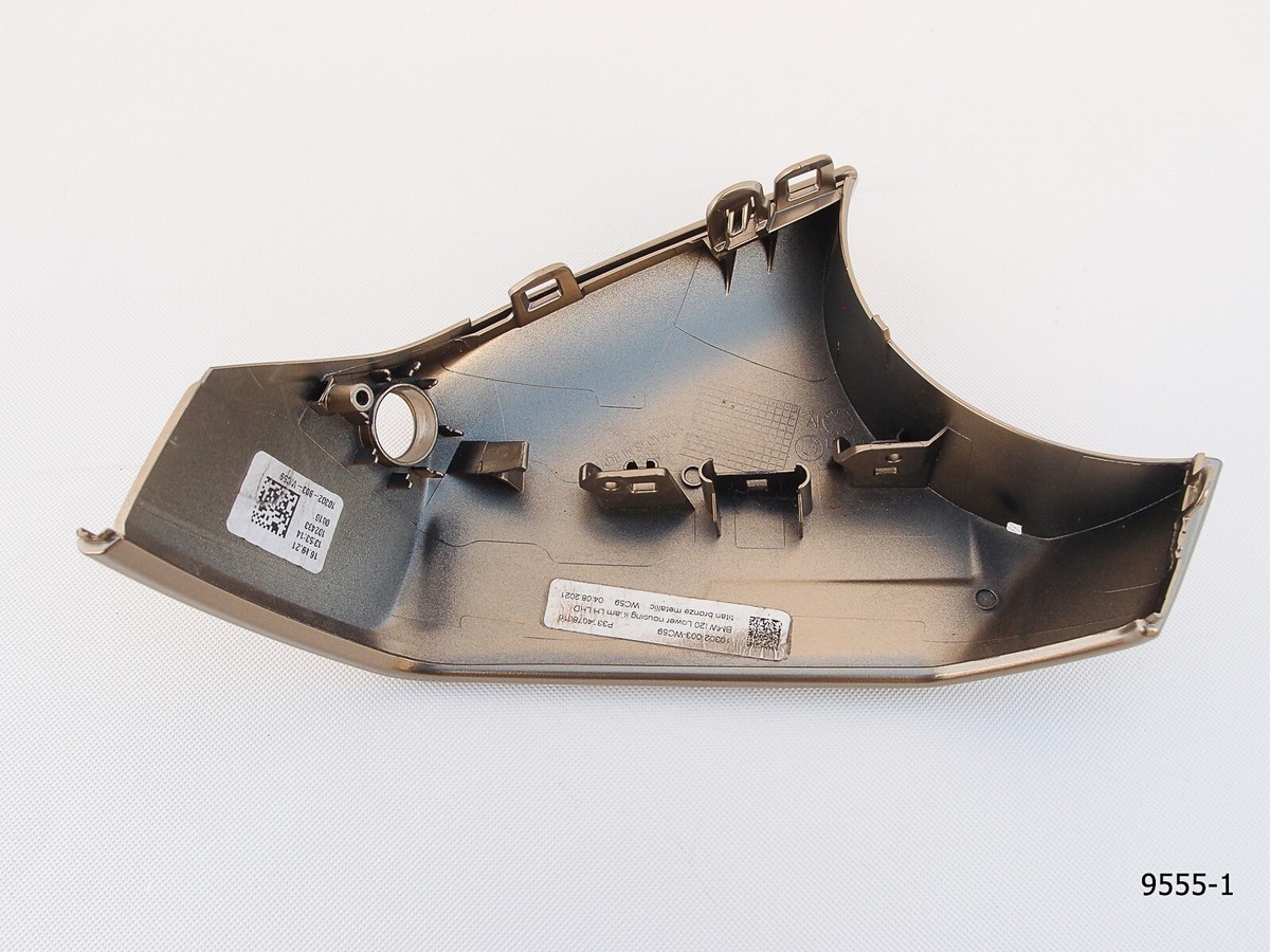 22-24 OEM BMW IX i20 LEFT MIRROR LOWER CAP housing section BRONZE