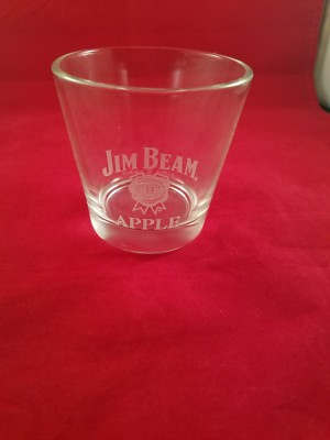 JIM BEAM APPLE GLASS ROCKS STYLE VERY RARE & HARD TO FIND COLLECTIBLE -BRAND NEW