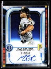 2022 Topps Tribute Tribute Auto Blue /150 Max Kranick #TA-MKR Rookie Auto RC