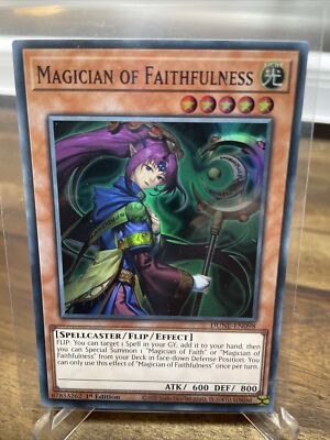 Bài Yugioh Chính Hãng ] Magician Of Faithfulness - DUNE-EN098 - Super