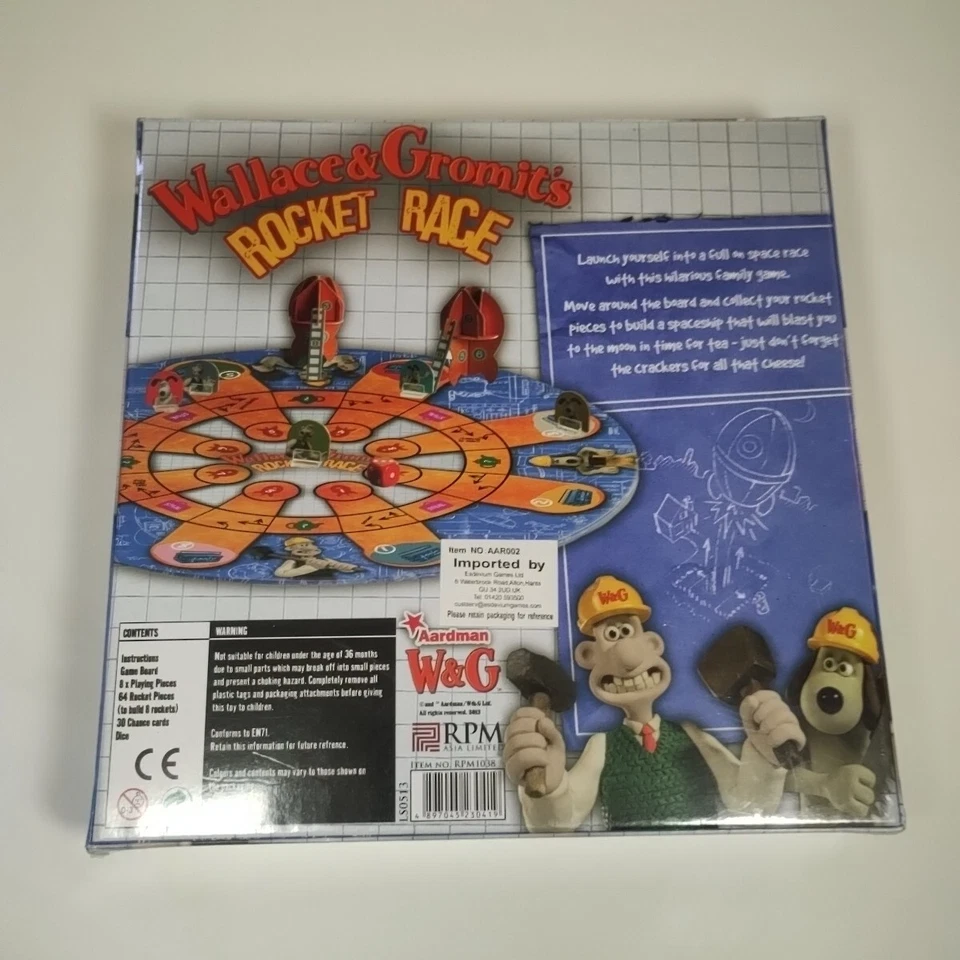 Wallace & Gromit’s Rocket Race Board Game Brand New & Sealed - Image 2 of 4