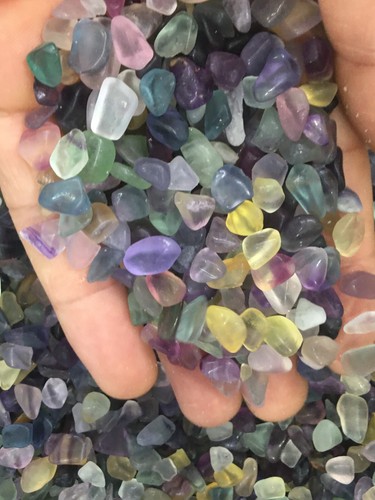 2.2LB Natural fluortie gravel Quartz crystal Reiki healing gift - Picture 8 of 11
