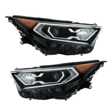 For 19-2022 Toyota RAV4 Hybrid XLE Projector Headlights Assembly LED Left+Right