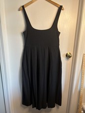BeyondYoga Sz L Featherweight At The Ready Scoop Neck Midi Dress Soft Athleisure
