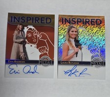 2025 Leaf Metal Women Of Sport Erin Andrews 1/7 & Laura Rutledge 2/5 Autos