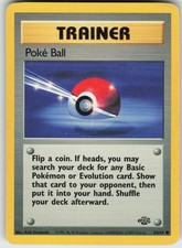 Poke Ball 64/64 Jungle Unlimited Pokemon Moderately Played MP