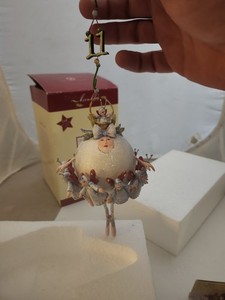 Dept 56 Twelve Days of Christmas Krinkles Eleven Ladies 11 Dancing Ornament 2005