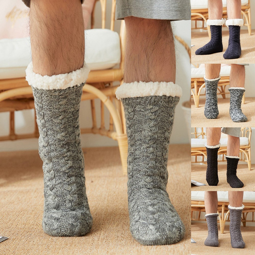 APL Pantofole Invernali da Interno per Uomo Calzini da Terra Antiscivolo per Calore e Ko