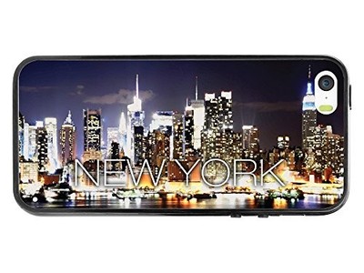Cellet D5NYC02BK TPU PC Proguard Case with New York City 02 for Apple iPhone