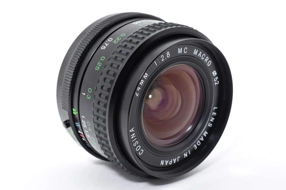 Lente COSINA 24 mm f/2,8 MC MACRO Wide Angel MF para PENTAX [Excelente++] Japón Foto 4 de 4