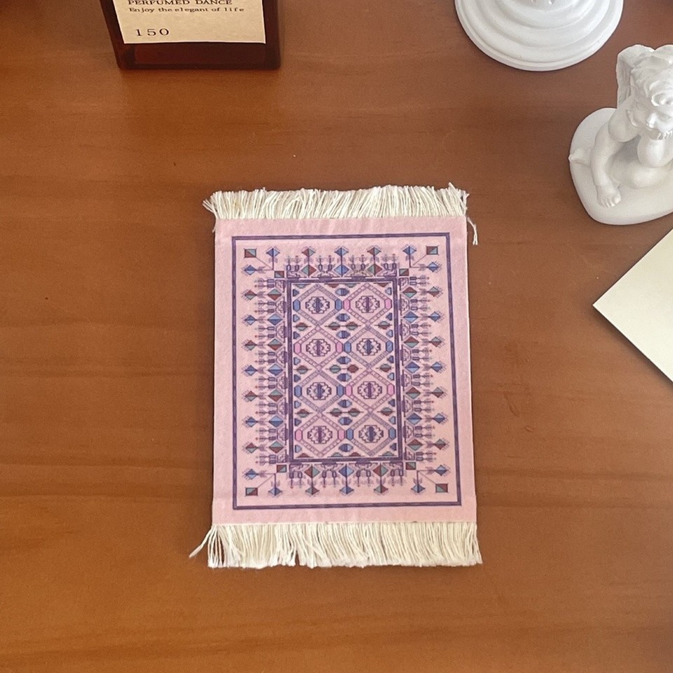 Persian Woven Coasters Carpet Pattern Coaster Dining Table ...