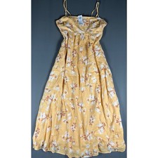 Abercrombie Fitch Floral Maxi Dress Women’s Large Strappy Beach Cottage NWT