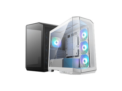 MSI MAG PANO M100R PZ White Micro-ATX PC Case - Supports Back-Connect