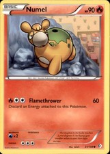 Pokemon Numel 21/149 Boundaries Crossed Non-Holo 2 Card Lot