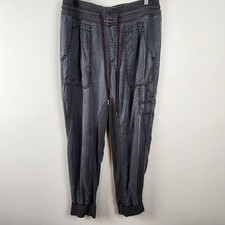 By Anthropologie sz M women cargo jogger pants charcoal gray