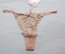 Savage X Fenty Women's Starlet Nights Thong DH3 Naked Pink Rose Medium NWT