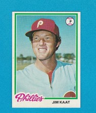 1978 TOPPS BASEBALL SET BREAK 715 JIM KAAT PHILS NM/MT+