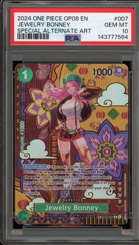 One Piece CCG Jewelry Bonney Special Alternate Art ST02-007 PSA 10 Gem Mint