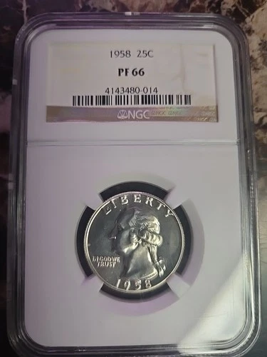 1958 P Proof Washington Quarter PCGS PR66