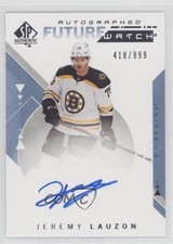 2018-19 SP Authentic Auto Future Watch 418/999 Jeremy Lauzon #212 Auto 0ll