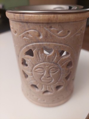 Räuchergefäß aus Speckstein mit Sieb - Handarbeit - unbenutzt