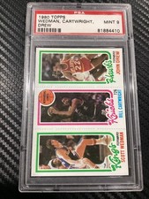 1980 Topps NBA Scott Wedman Bill Cartwright KNICKS John Drew PSA 9 MINT LOW POP