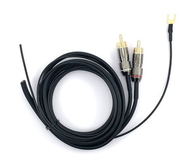 Cinch Kabel Plattenspieler Akai, Audio Phono mit Masse, Ersatzkabel