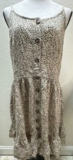 Japna Fit Flare Cheetah Print Dress Size M