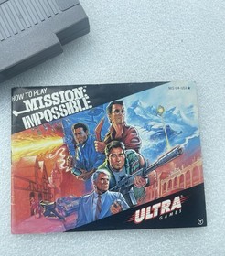 Mission Impossible Nintendo NES Video Game 1990 W/Manual Tested Works