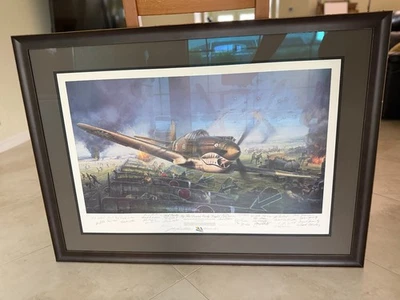 BY DAWN’S EARLY LIGHT John D. Shaw – Flying Tigers / AVG Signed Print 30+ AUTOS - Image 1 of 4