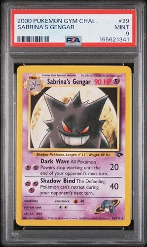 2000 POKEMON GYM CHALLENGE #29 SABRINA'S GENGAR PSA 9