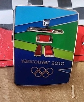 Vancouver 2010 Winter Olympic Games Lapel Pin Logo Cut Out Colored