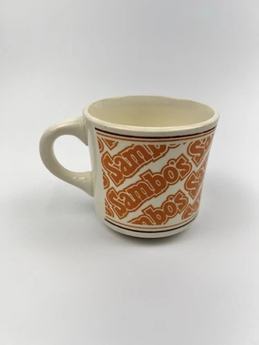 Vintage Sambo’s Restaurant Coffee Mug Cup 1970's Diner USA Collectible