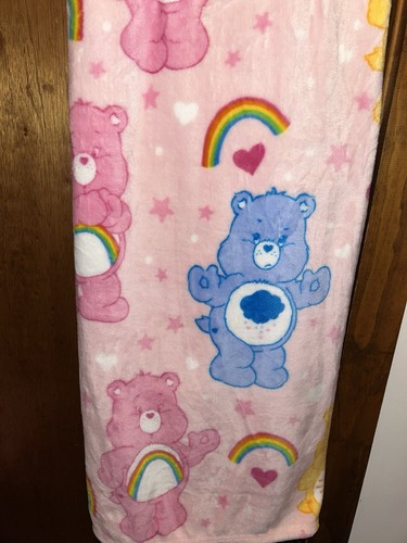 Care Bears TWIN SIZE Plush Blanket 60 x 90in Cheer Bear Grumpy Bear New Release! - Picture 2 of 9
