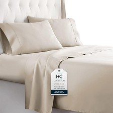 Bed Sheets Set Queen with 2 Pillowcases, Hotel Luxury Platinum