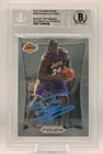 Lakers Shaquille O'Neal Authentic Signed 2012 Panini Prizm #166 Card BAS Slabbed