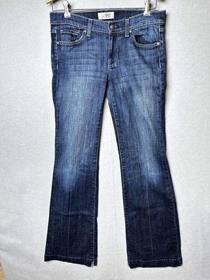 PD Women s Jeans Size 28 Bootcut Medium Wash Stretch Denim Low Rise 34x28