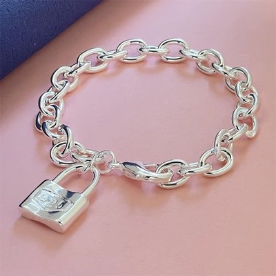 925 Sterling Silber Kette Armband massiv edler Schmuck Unisex Geschenk Hochzeit Party