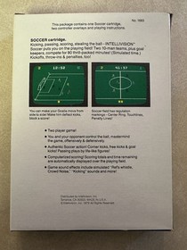 Intellivision Soccer 1979 White Label Complete In Box Video Game