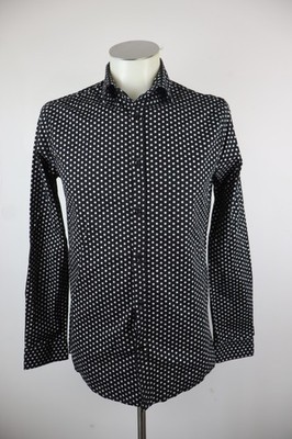 TOKUNO SHIMA BLUSE DRESS SHIRT KRAGEN GR. L BAUMWOLLE MADE IN ITALY KLASSIKER