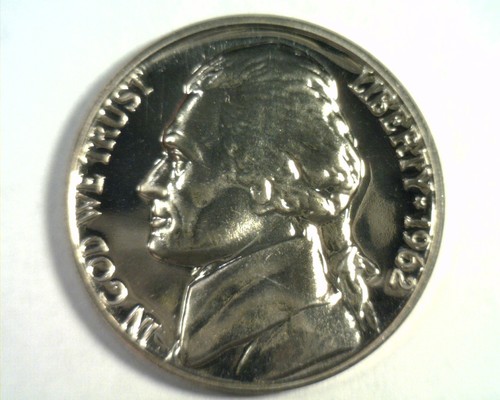 1962 JEFFERSON NICKEL GEM / GEMMA SUPERBA PROVA / SUPERBA PR BELLA SPEDIZIONE ORIGINALE 99c