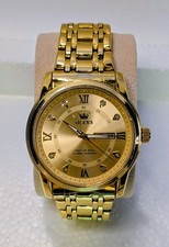 OLEVS Classic Men Watch Day-Date,Stainless Steel Man Watch