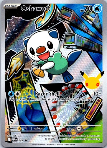 Pokémon Oshawott ME Black Star Promos #51/37 🇺🇸