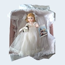 Vintage Madame Alexander Doll Bride 435 - Wendy Blond Hair Blue Eyes Restrung