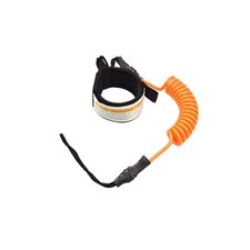 Tookie Surfboard Leash, Coiled Sup Leash Leg Rope, Straight free size, Orange