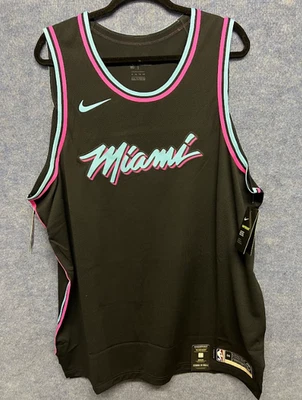 Nike NBA Miami Heat City Edition Jersey Vice Black Trikot Größe XXL Basketball