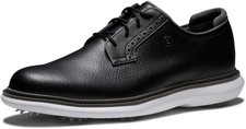 FootJoy Men's Traditions Blucher Golf Shoe Black/White