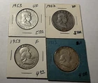 1953  US ½ Dollar Silver Coin - Franklin Half Dollar