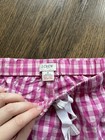 J.CREW Pink White Gingham Drawstring Lounge Pajama Pants Womens Size S — photo 2