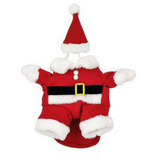 Christmas Pet Costumes Cute Kitten Santa Claus Clothes for Small Medium Dogs Cat